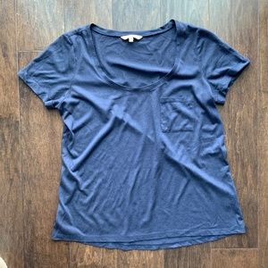 RW&CO Tee with Metallic Threads Navy Blue. Size S.